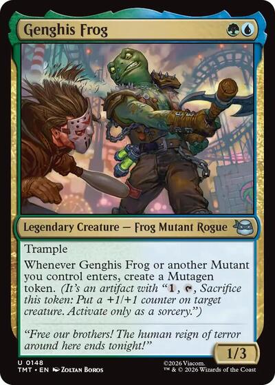 Genghis Frog (TMT) #148 Uncommon (Lightly Played) Teenage Mutant Ninja Turtles Magic: The Gathering: 2026