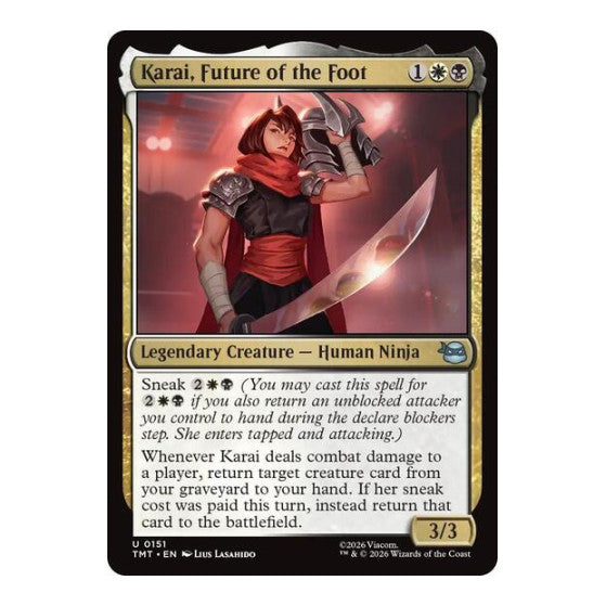 Karai, Future of the Foot (TMT) #151 Uncommon Teenage Mutant Ninja Turtles Magic: The Gathering: 2026