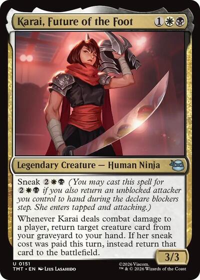 Karai Future of the Foot (TMT) #151 Uncommon (Lightly Played) Teenage Mutant Ninja Turtles Magic: The Gathering: 2026