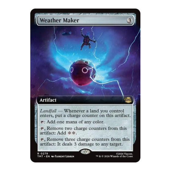 Weather Maker (Extended Art) (TMT) #279 Rare (Foil Near Mint) Teenage Mutant Ninja Turtles Magic: The Gathering: 2026