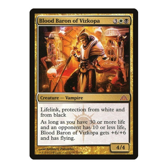 Blood Baron of Vizkopa (DGM) #57 Mythic Rare (Lightly Played) Dragon's Maze Magic: The Gathering: 2013