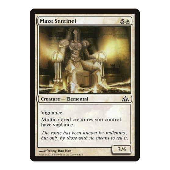 Maze Sentinel (DGM) #4 Common (Moderately Played) Dragon's Maze Magic: The Gathering: 2013