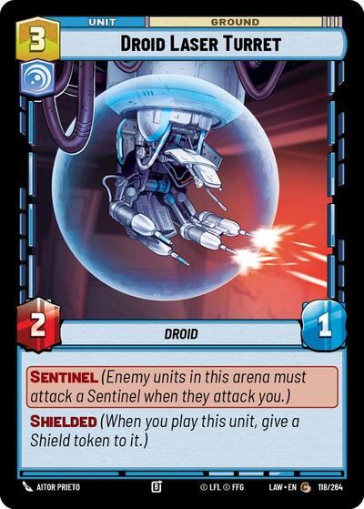 Droid Laser Turret (LAW) #118/264 Common (Near Mint) A Lawless Time Star Wars: Unlimited: 2026