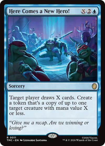 Here Comes a New Hero! (TMC) #11 Rare Commander: Teenage Mutant Ninja Turtles Magic: The Gathering: 2026