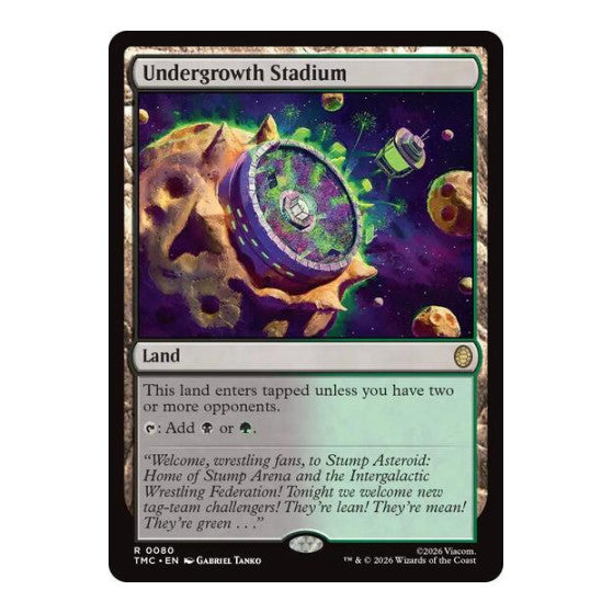 Undergrowth Stadium (TMC) #80 Rare (Near Mint) Commander: Teenage Mutant Ninja Turtles Magic: The Gathering: 2026