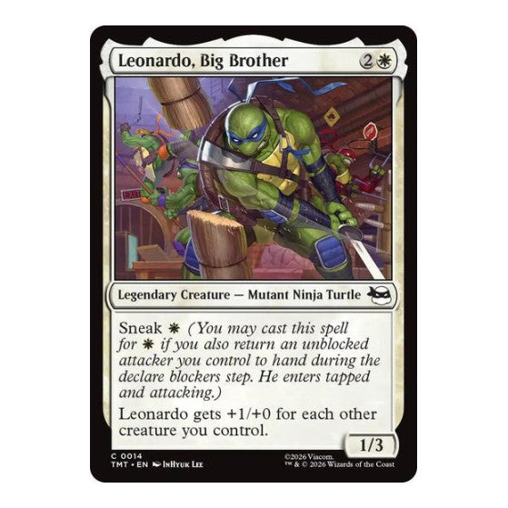 Leonardo, Big Brother (TMT) #14 Common Teenage Mutant Ninja Turtles Magic: The Gathering: 2026