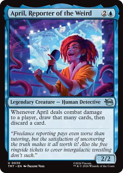 April Reporter of the Weird (TMT) #30 Uncommon (Lightly Played) Teenage Mutant Ninja Turtles Magic: The Gathering: 2026
