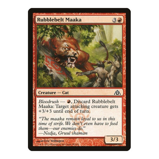 Rubblebelt Maaka (DGM) #38 Common (Lightly Played) Dragon's Maze Magic: The Gathering: 2013