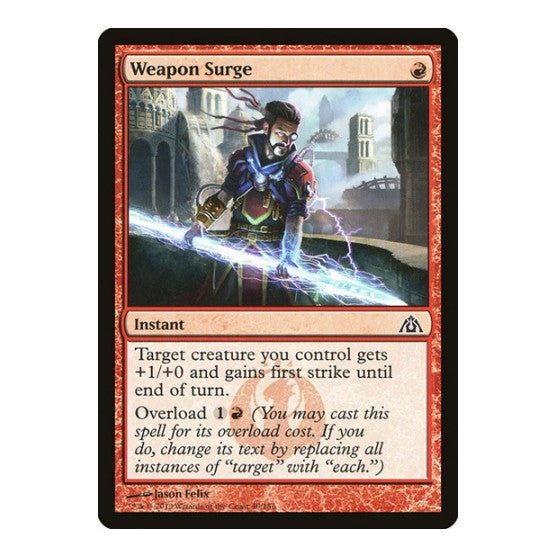 Weapon Surge (DGM) #40 Common (Lightly Played) Dragon's Maze Magic: The Gathering: 2013