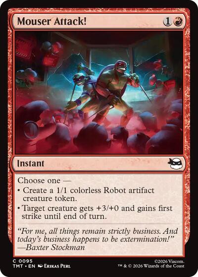 Mouser Attack (TMT) #95 Common (Lightly Played) Teenage Mutant Ninja Turtles Magic: The Gathering: 2026