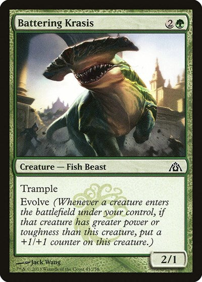 Battering Krasis (DGM) #41 Common (Damaged) Dragon's Maze Magic: The Gathering: 2013