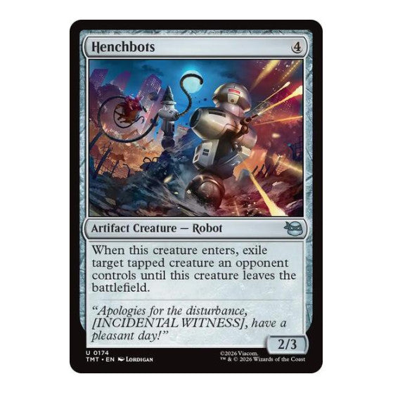 Henchbots (TMT) #174 Uncommon (Lightly Played) Teenage Mutant Ninja Turtles Magic: The Gathering: 2026