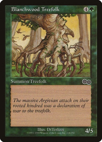 Blanchwood Treefolk (USG) #238 Common Urza's Saga Magic: The Gathering: 1998