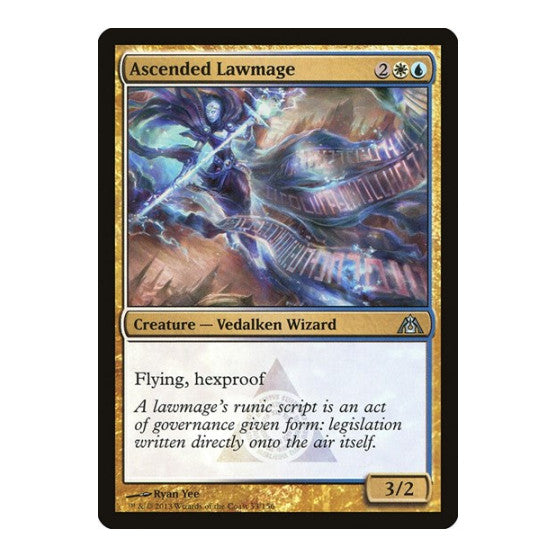 Ascended Lawmage (DGM) #53 Uncommon (Moderately Played) Dragon's Maze Magic: The Gathering: 2013