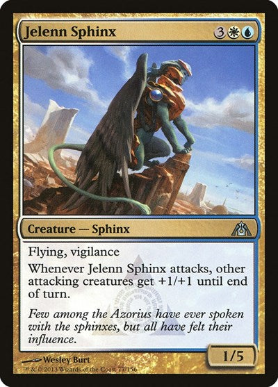 Jelenn Sphinx (DGM) #77 Uncommon (Damaged) Dragon's Maze Magic: The Gathering: 2013