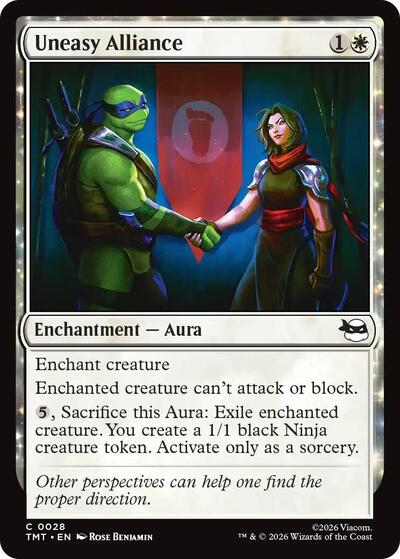 Uneasy Alliance (TMT) #28 Common Teenage Mutant Ninja Turtles Magic: The Gathering: 2026
