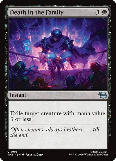 Death in the Family (TMT) #61 Uncommon (Lightly Played) Teenage Mutant Ninja Turtles Magic: The Gathering: 2026