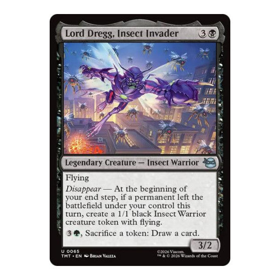 Lord Dregg, Insect Invader (TMT) #65 Uncommon Teenage Mutant Ninja Turtles Magic: The Gathering: 2026