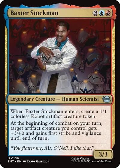 Baxter Stockman (TMT) #139 Uncommon (Lightly Played) Teenage Mutant Ninja Turtles Magic: The Gathering: 2026