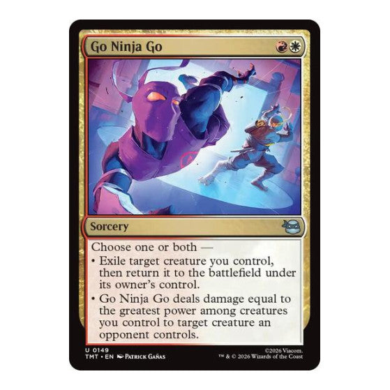 Go Ninja Go (TMT) #149 Uncommon (Near Mint) Teenage Mutant Ninja Turtles Magic: The Gathering: 2026