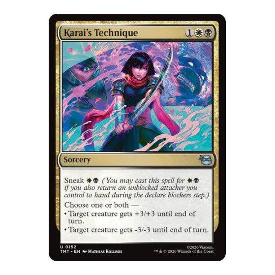 Karai's Technique (TMT) #152 Uncommon (Lightly Played) Teenage Mutant Ninja Turtles Magic: The Gathering: 2026