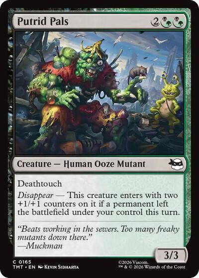 Putrid Pals (TMT) #165 Common Teenage Mutant Ninja Turtles Magic: The Gathering: 2026