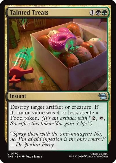 Tainted Treats (TMT) #170 Uncommon (Lightly Played) Teenage Mutant Ninja Turtles Magic: The Gathering: 2026