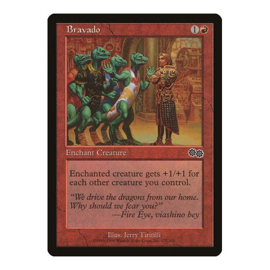 Bravado (USG) #177 Common (Lightly Played) Urza's Saga Magic: The Gathering: 1998
