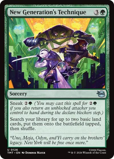 New Generations Technique (TMT) #126 Uncommon Teenage Mutant Ninja Turtles Magic: The Gathering: 2026