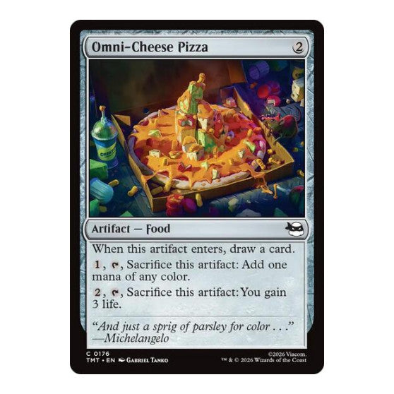 Omni-Cheese Pizza (TMT) #176 Common Teenage Mutant Ninja Turtles Magic: The Gathering: 2026