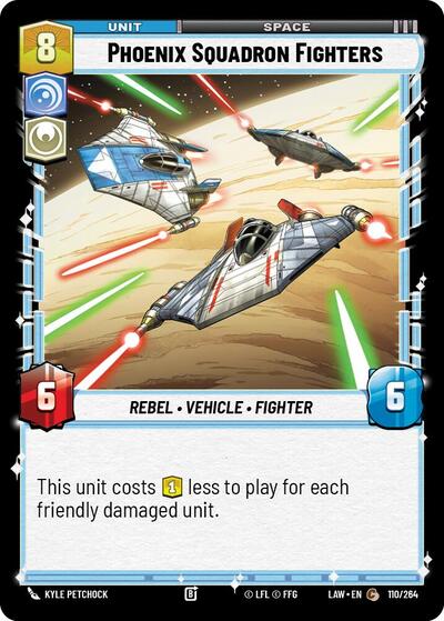 Phoenix Squadron Fighters (LAW) #110/264 Common (Near Mint) A Lawless Time Star Wars: Unlimited: 2026