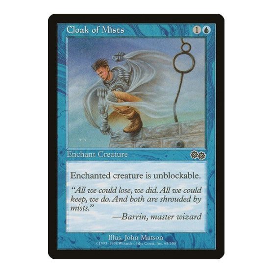 Cloak of Mists (USG) #65 Common (Lightly Played) Urza's Saga Magic: The Gathering: 1998