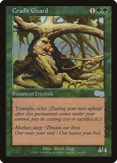 Cradle Guard (USG) #245 Uncommon (Lightly Played) Urza's Saga Magic: The Gathering: 1998