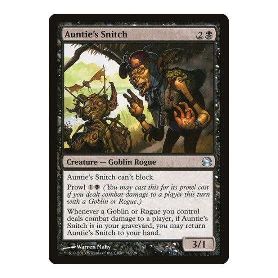 Aunties Snitch (MMA) #72 Uncommon (Foil Lightly Played) Modern Masters Magic: The Gathering: 2013