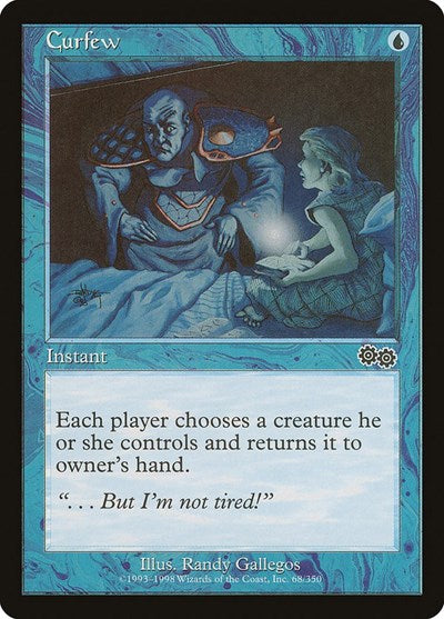 1998 Magic: Urza's Saga (USG) - Curfew (#68, Common) (Lightly Played)