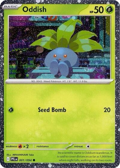 Oddish (Cosmos Holo) (MCAP) #001/094 Common (Holofoil Lightly Played) Miscellaneous Cards & Products Pokemon: 2026