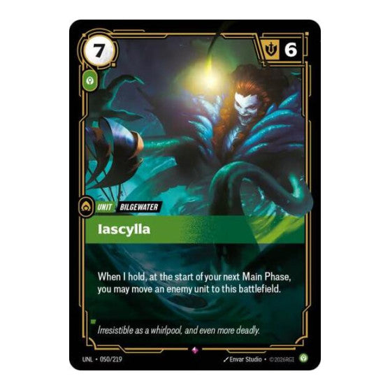 Iascylla (UNL) #050/219 Rare (Foil Near Mint) Unleashed Riftbound: League of Legends Trading Card Game: 2026
