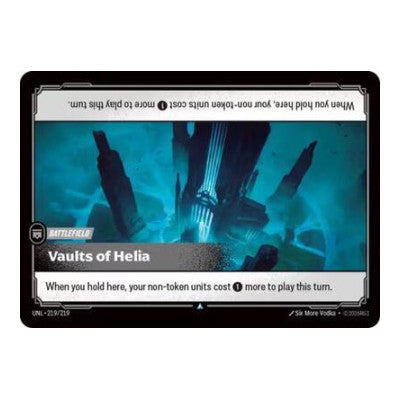 Vaults of Helia (UNL) #219/219 Uncommon Unleashed Riftbound: League of Legends Trading Card Game: 2026