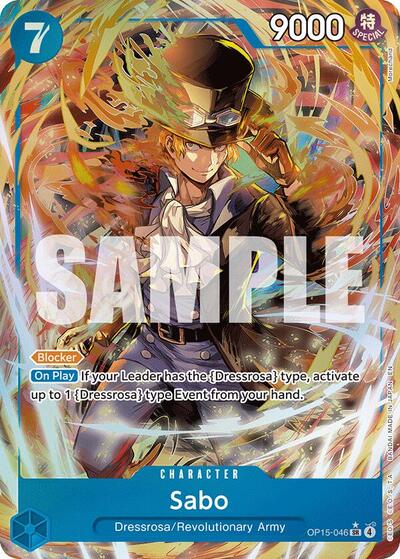 Sabo Alternate Art (OP15-EB04) #OP15-046 Secret Rare (Foil Near Mint) Adventure on Kami's Island One Piece Card Game: 2026