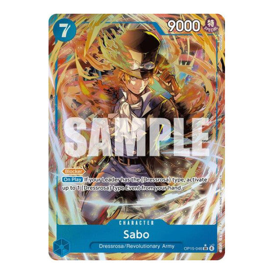 Sabo Alternate Art (OP15-EB04) #OP15-046 Super Rare (Foil Near Mint) Adventure on Kami's Island One Piece Card Game: 2026