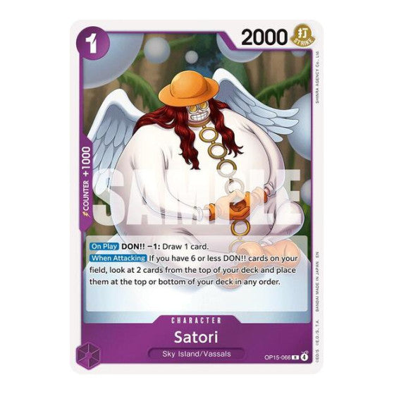 Satori (OP15-EB04) #OP15-066 Rare (Foil Near Mint) Adventure on Kami's Island One Piece Card Game: 2026