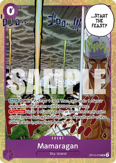Mamaragan (OP15-EB04) #OP15-078 Secret Rare (Foil Near Mint) Adventure on Kami's Island One Piece Card Game: 2026