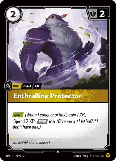 Enthralling Protector (UNL) #162/219 Uncommon Unleashed Riftbound: League of Legends Trading Card Game: 2026