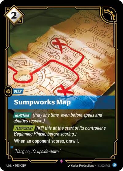 Sumpworks Map (UNL) #085/219 Rare (Foil Near Mint) Unleashed Riftbound: League of Legends Trading Card Game: 2026