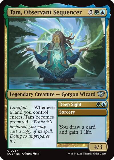Tam Observant Sequencer (SOS) #237 Uncommon (Lightly Played) Secrets of Strixhaven Magic: The Gathering: 2026