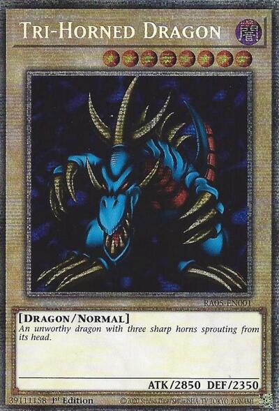 Tri-Horned Dragon (RA05) #RA05-EN001 Starlight Rare (1st Edition Near Mint) Rarity Collection 5 YuGiOh: 2026