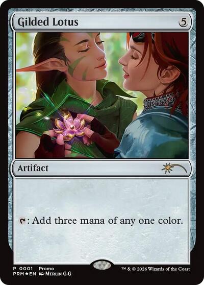 Gilded Lotus (WPN) #1 Promo (Foil Moderately Played) WPN & Gateway Promos Magic: The Gathering: 2026