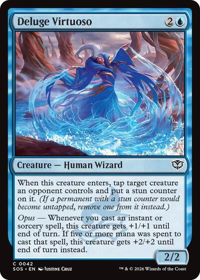 2026 Magic: Secrets of Strixhaven (SOS) - Deluge Virtuoso (#42, Common) (Lightly Played)