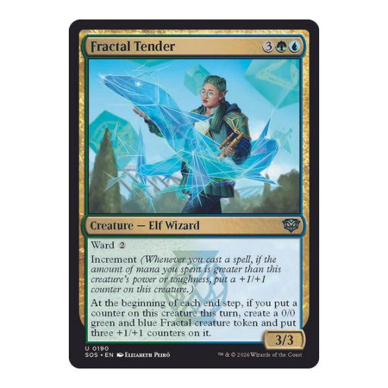 Fractal Tender (SOS) #190 Uncommon (Lightly Played) Secrets of Strixhaven Magic: The Gathering: 2026