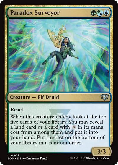Paradox Surveyor (SOS) #208 Uncommon (Lightly Played) Secrets of Strixhaven Magic: The Gathering: 2026